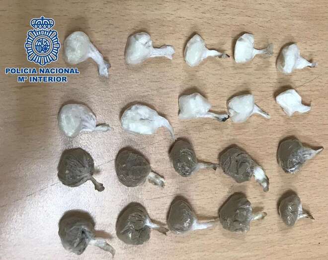 Droga incautada al detenido (Foto TA)